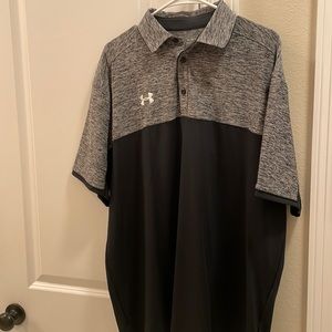 Under Armour golf polo heatgear black/gray